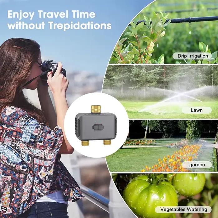 Insoma-Système d'arrosage automatique, minuterie d'eau avec passerelle pour touristes, tuyau d'irrig