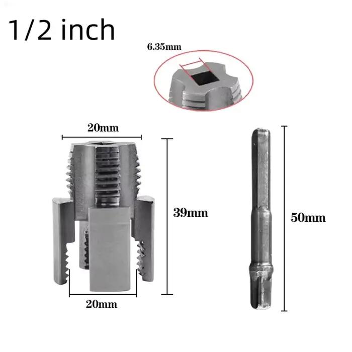 Taraudeuse pour tuyaux PPR/PVC 1/2'' et 3/4'' – Outil de taraudage double fonction pour filetages in