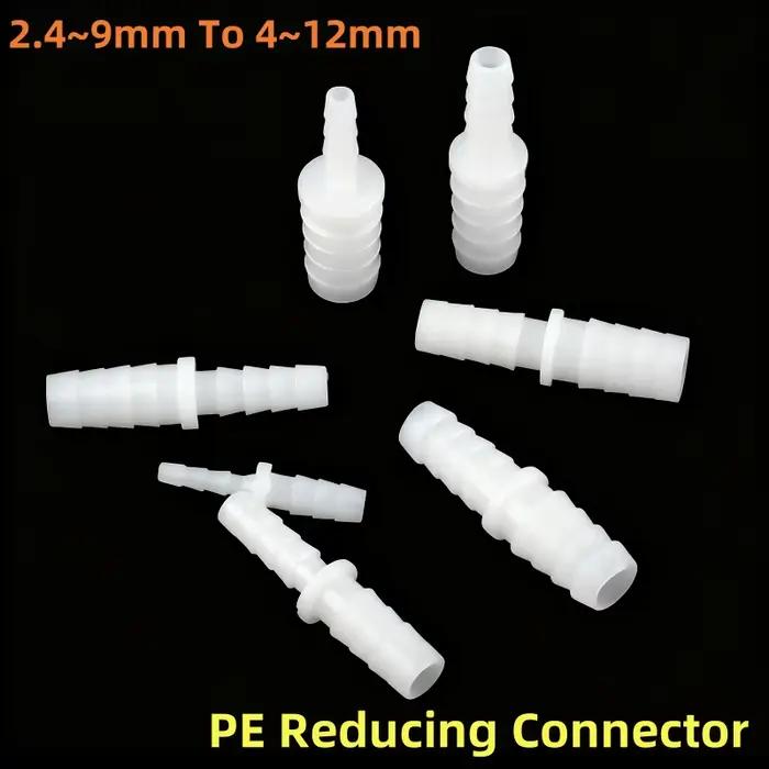 Connecteurs directs pagode en plastique PE, 3 à 50 pièces, 2.4 ~ 9mm à 4 ~ 12mm, adaptateur de pompe