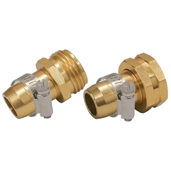 Connecteur de réparation de tuyau d'arrosage avec colliers de serrage, adapté au raccord de tuyau d'