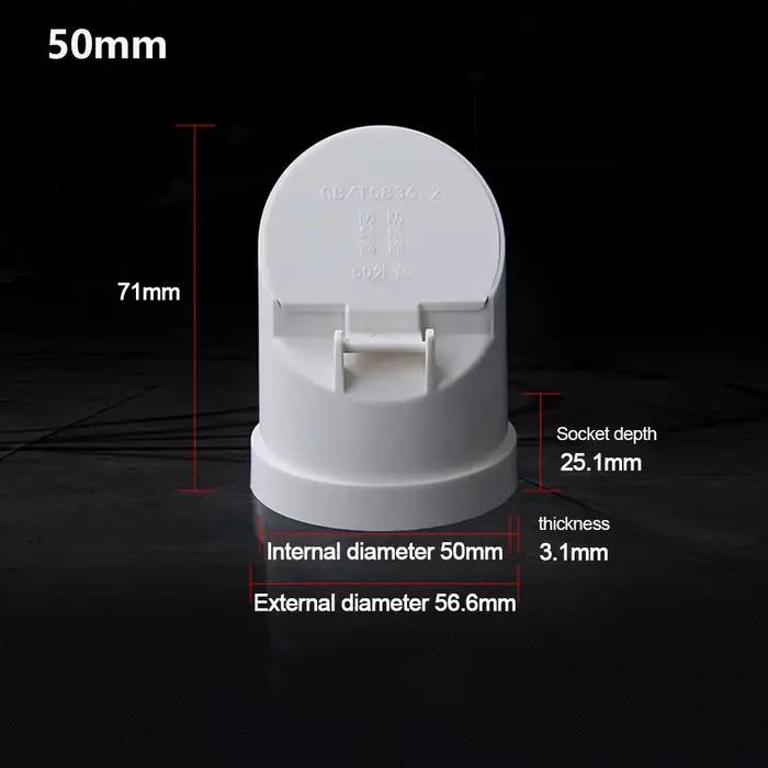 Tuyau de vidange en PVC 50-160mm, tuyau d'égout au sol, grand déplacement, Anti-odeur, couvercle ant