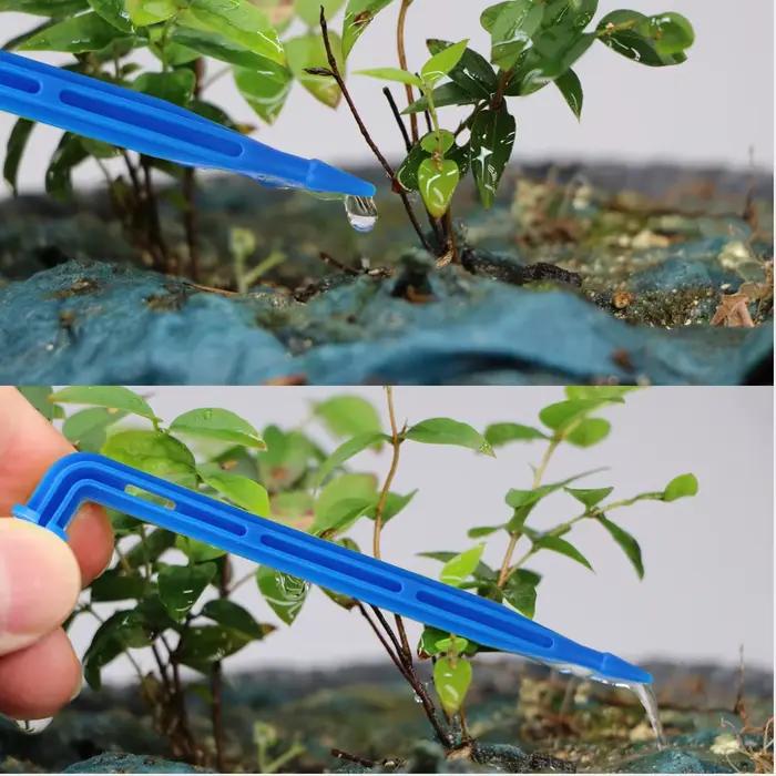 MUCIAKIE 10-100M Kit d'irrigation goutte à goutte pour serre 4 voies 3/5mm goutte à goutte flèche ém