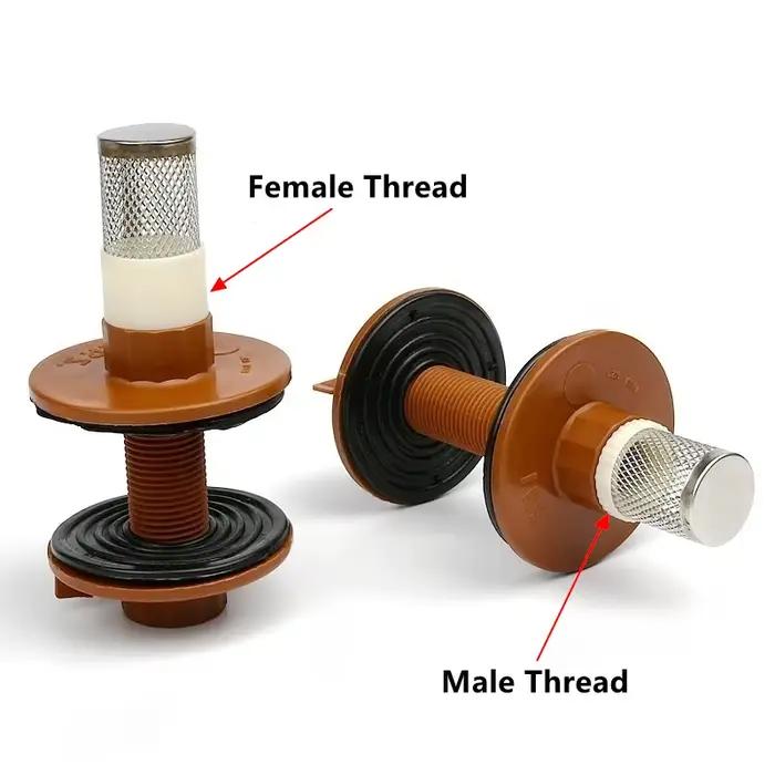 Connecteur PPH 1/2 ''3/4' 1'', Double filetage femelle, Joints de réservoir d'eau, filetage mâle, ac