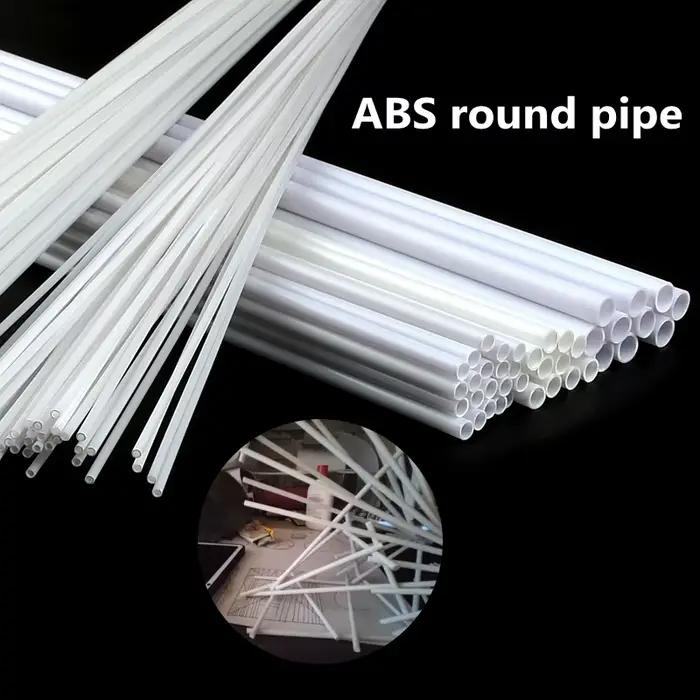 Tube rond en plastique ABS, Tube creux de diamètre 2mm/3mm/4mm/5mm/6mm/8mm/10mm/12mm, bricolage, mat