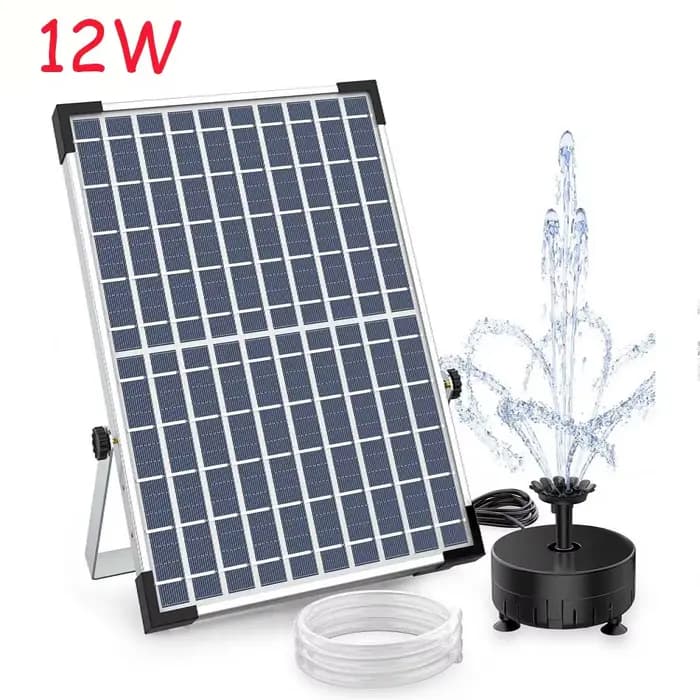 Pompe à eau solaire avec tuyau à buses, pompe à eau solaire bricolage pour bain d'oiseaux, sécuritai