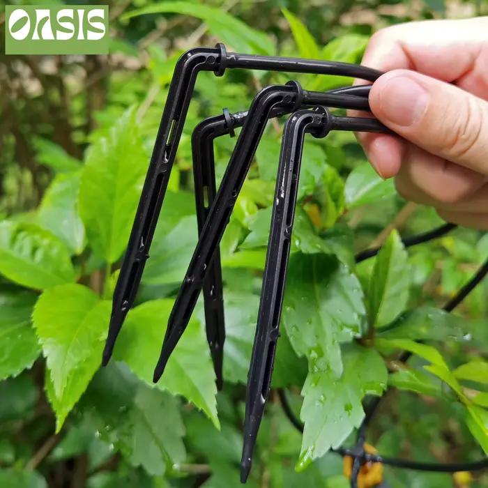 OASIS-Kit de micro goutteurs d'irrigation à flèche courbée, pour tuyau de 3/5mm, pour arrosage de ja
