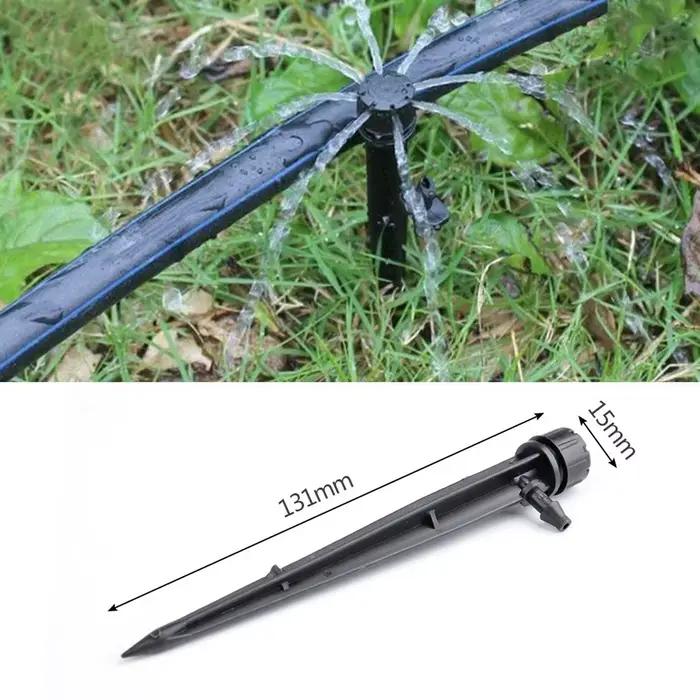20 pièces Micro barboteur goutte à goutte Irrigation réglable émetteurs pieu goutteur d'eau terres a