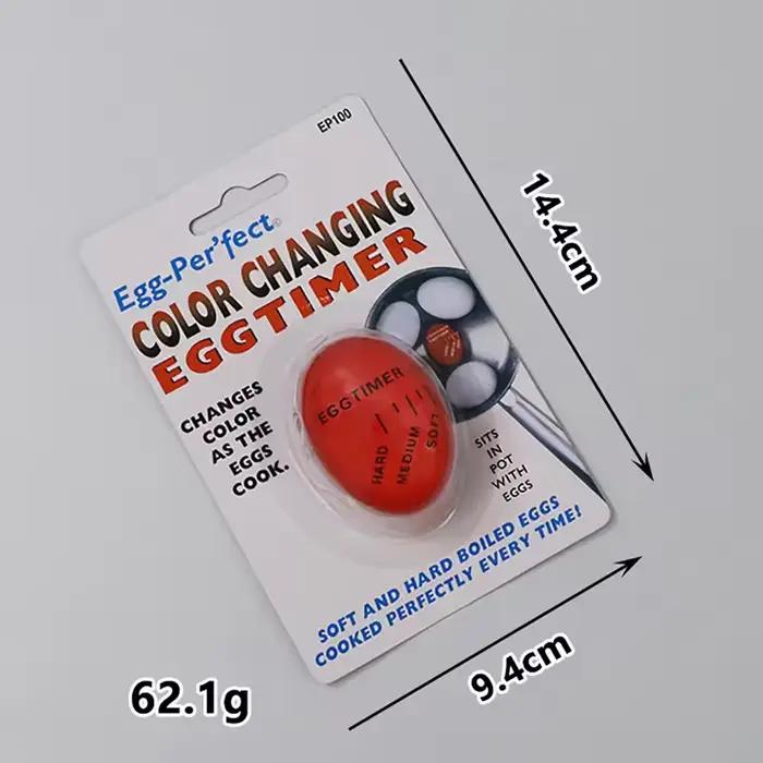 Minuteur à œufs, outil de cuisson créatif pour œufs durs ou mollets, changeant de couleur, en résine