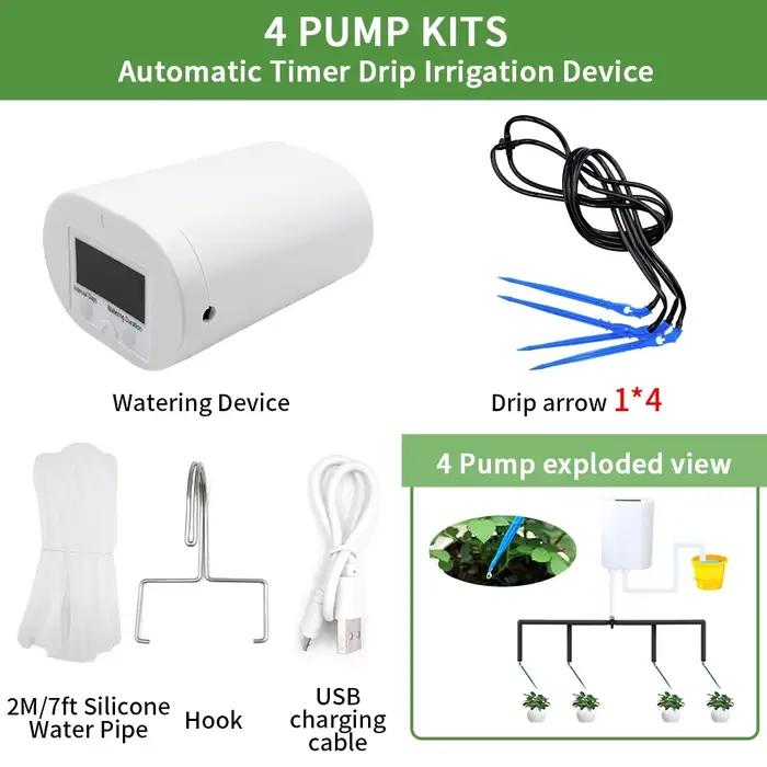 Pompe d'arrosage automatique pour plantes et fleurs, dispositif d'irrigation goutte-à-goutte pour la