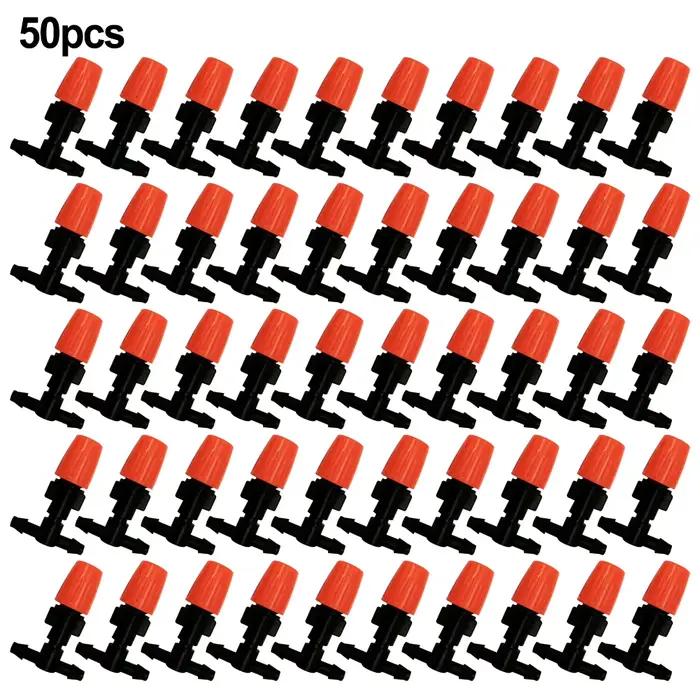 Système d'irrigation réglable à Micro goutte, 50 pièces, arroseurs, émetteurs, goutteurs, buse d'irr