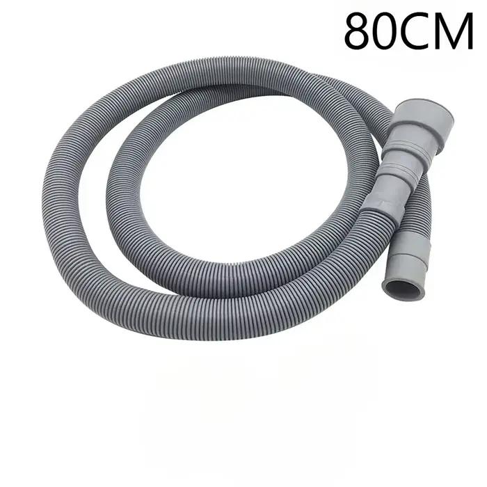 Tuyau d'extension de vidange pour machine à laver et lave-vaisselle de 80/100/250 cm avec colliers d
