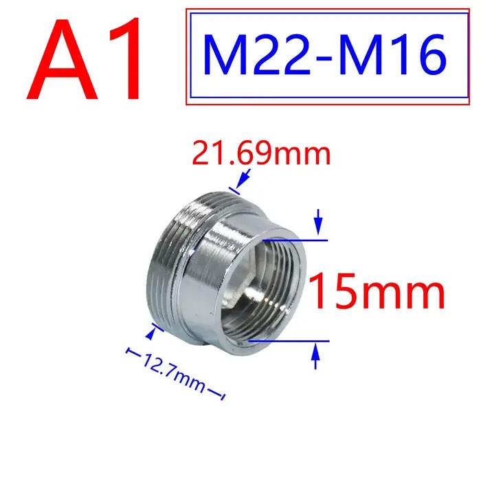 Connecteur fileté argenté 1/2 "/M16/M17/M18/M19/M20/M22/M24/M28/M32, adaptateur en laiton pour robin