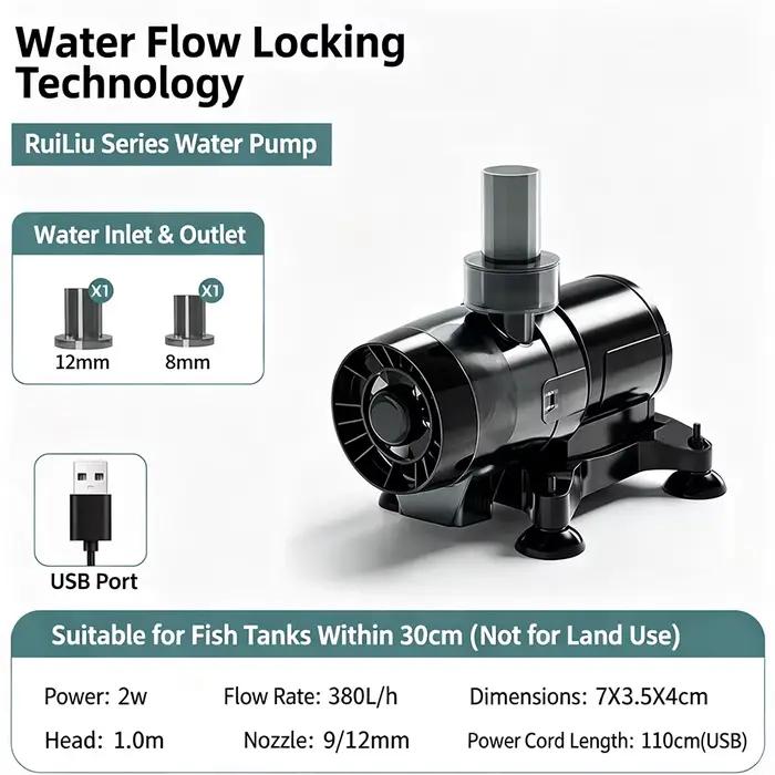 Pompe submersible électrique 220V, débit 50% supérieur, silencieuse, haute puissance, pompe de circu