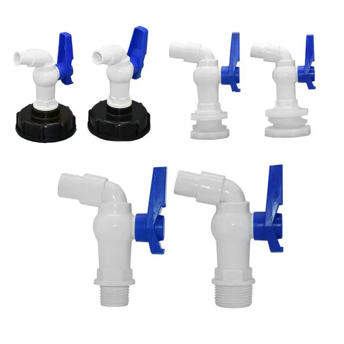Adaptateur de réservoir IBC 60mm, connexion de Valve filetée 1/2 "3/4", connecteurs de robinet de bo