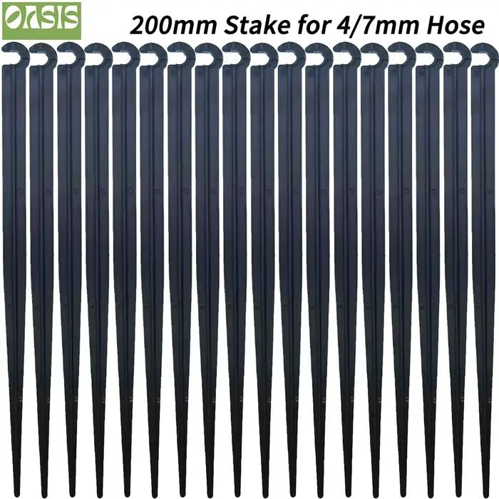 OASIS 50-1000 pièces jardin 1/4 "piquet fixe tiges Support 11cm 20cm pour l'irrigation goutte à gout