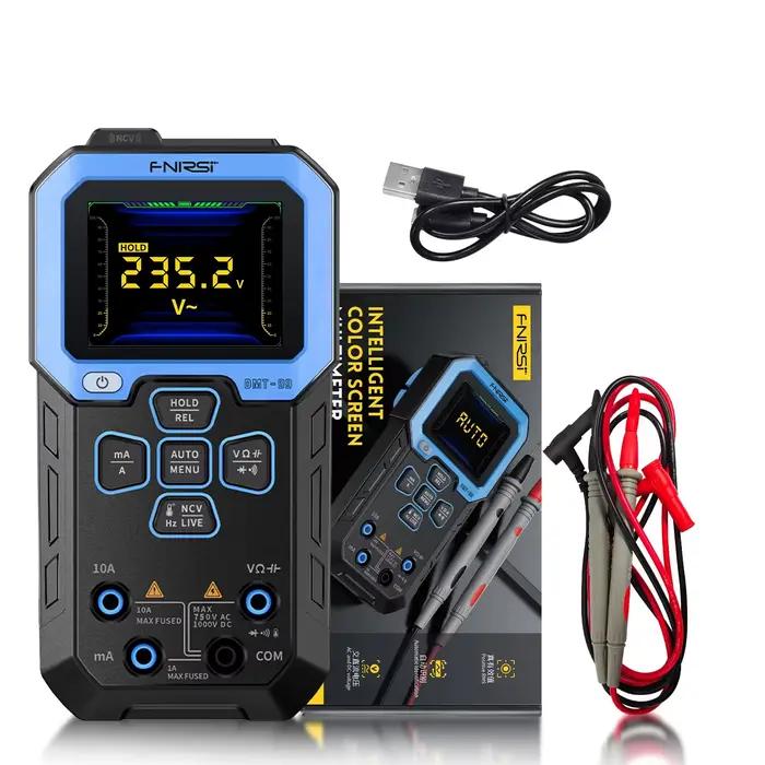 Multimètre numérique FNIRSI DMT-99 True RMS 10000 points de mesure – Testeur de résistance, capacité