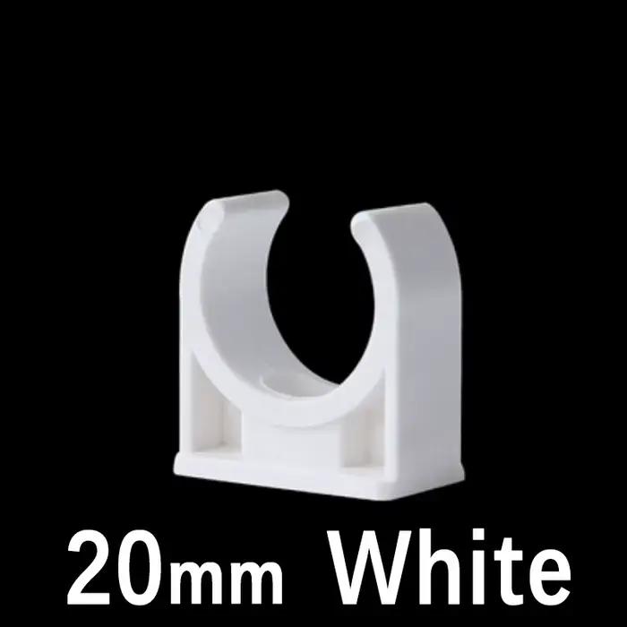 Collier de serrage en PVC en forme de U, Support de Tube à fond plat, colliers de fixation de Tube d