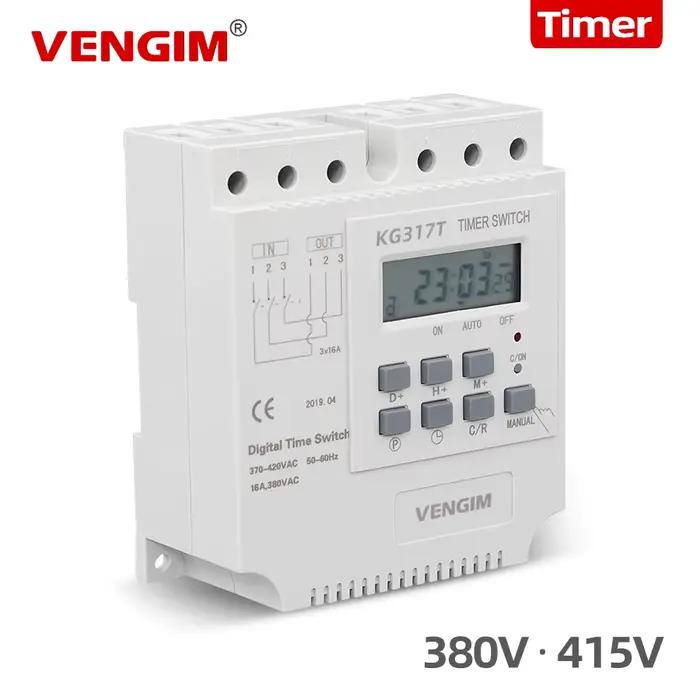 Minuterie numérique programmable, 380V, 415V, minuterie à trois phases, hebdomadaire, 7 jours