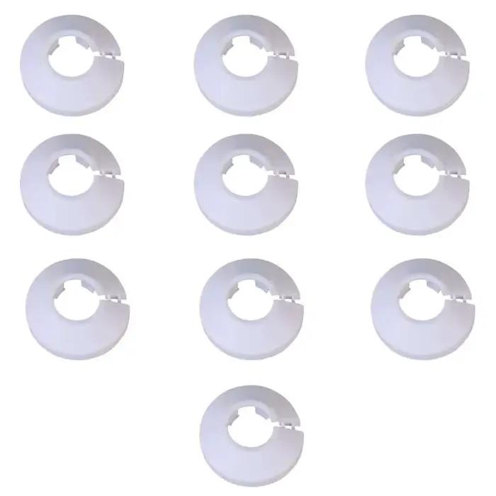Rosettes tuyau chauffage, 10 pièces, couvre-tuyau chauffage longue durée, contre poussière, finition
