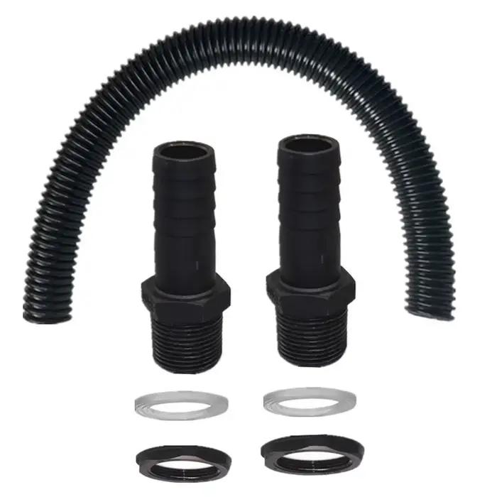 Kit de récupération d'eau de pluie série Rainwater Butt avec raccords filetés 3/4 et accessoires pou