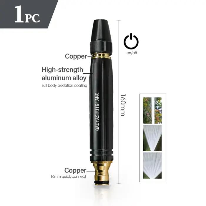 Pistolet à eau de jardin 3/8 "1/2" 3/4 ", tuyau à connexion rapide antidérapant, accessoires de jard