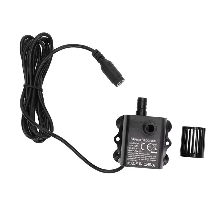 Pompe à eau Submersible DC 12V 10W 0-400L/H Micro pompe à eau Submersible sans brosse pour fontaine 