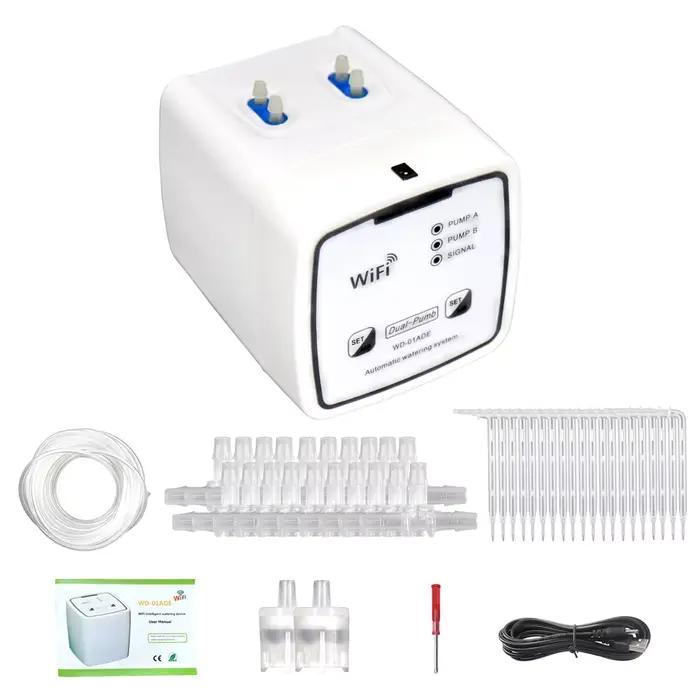 Dispositif d'arrosage intelligent à double pompe, système d'irrigation goutte à goutte automatique c