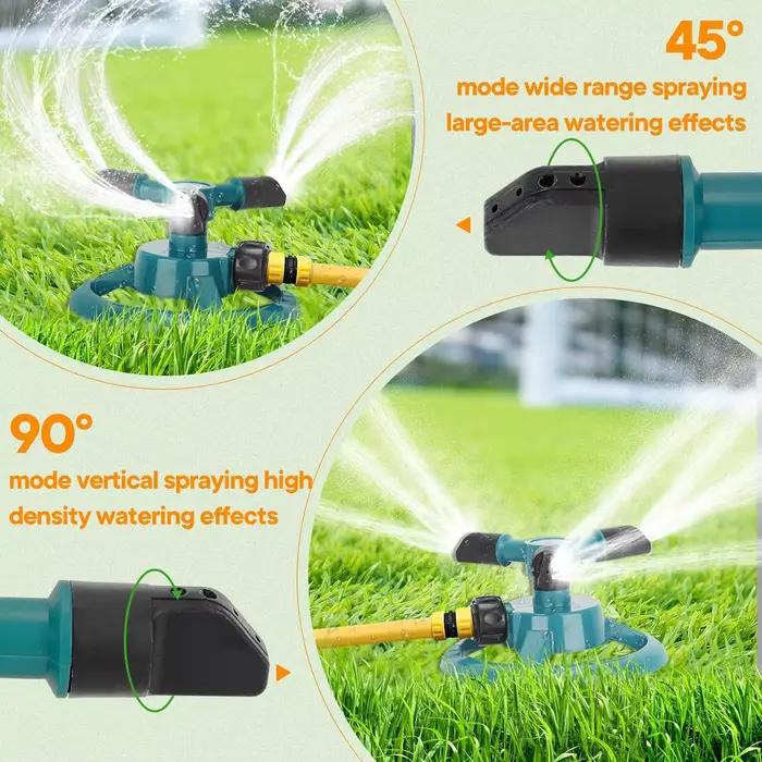 Buse d'arrosage automatique à 360 degrés, pulvérisation d'eau rotative, pour jardin et pelouse, four