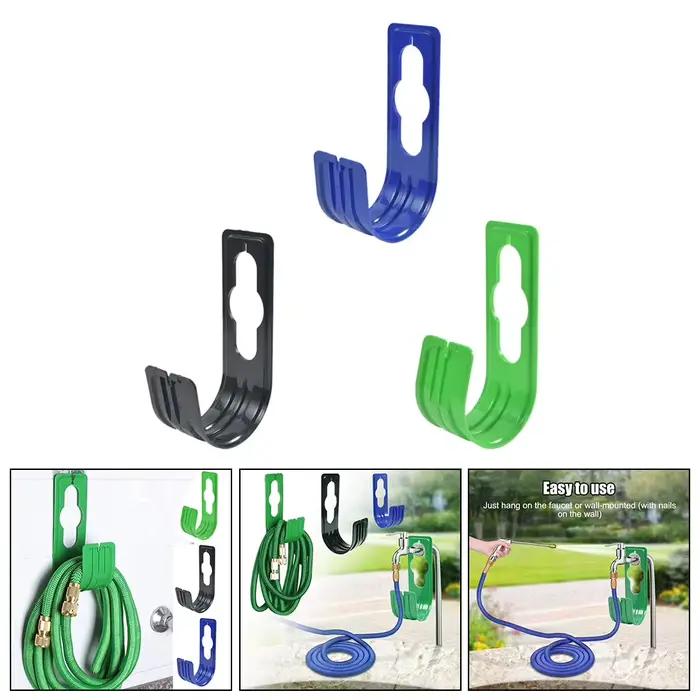 Organisateur de tuyau d'arrosage de robinet mural de jardin, 1 pièce, Support de bobine de tuyau d'e