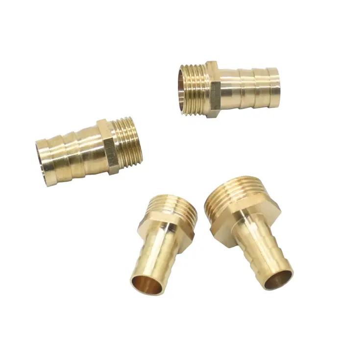 Connecteur de tuyau en laiton 14/16/19/25mm, raccord de Tube à filetage mâle 1/2 3/4 ", coupleur de 