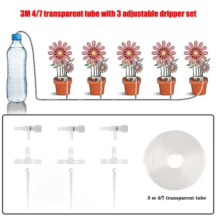 Kit d'irrigation goutte à goutte pour serre et jardin, réglable 10/20/30M, dispositif d'arrosage pou