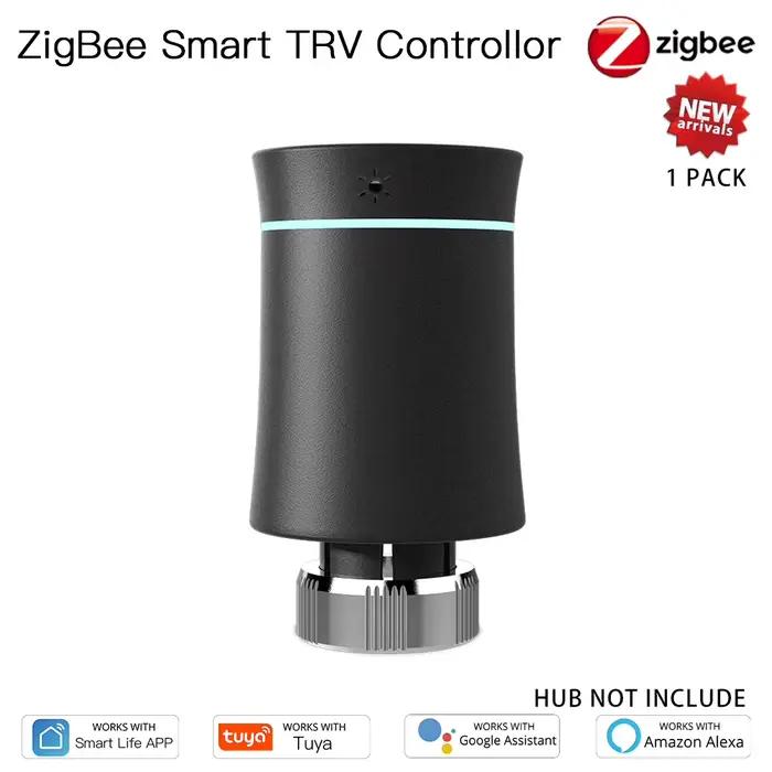 MOES ZigBee 3.0 TRV Thermostat Tuya vanne d'actionneur de radiateur contrôleur de température Progra