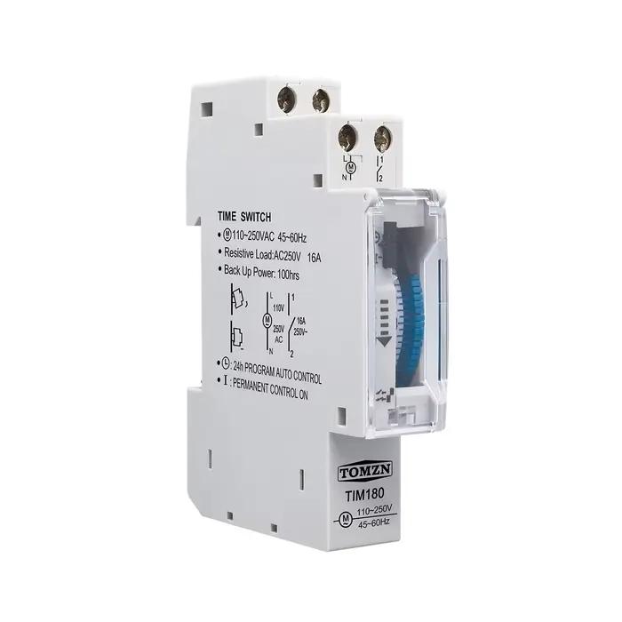 Minuterie interrupteur 24 heures relais électrique Programmable 110V 220V 16A batterie Din Rail pomp