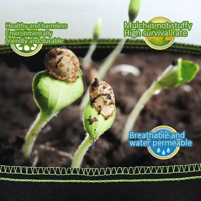 Sacs de culture en feutre non tissés épaissis, semis de légumes, sacs de plantation d'arbre de pomme