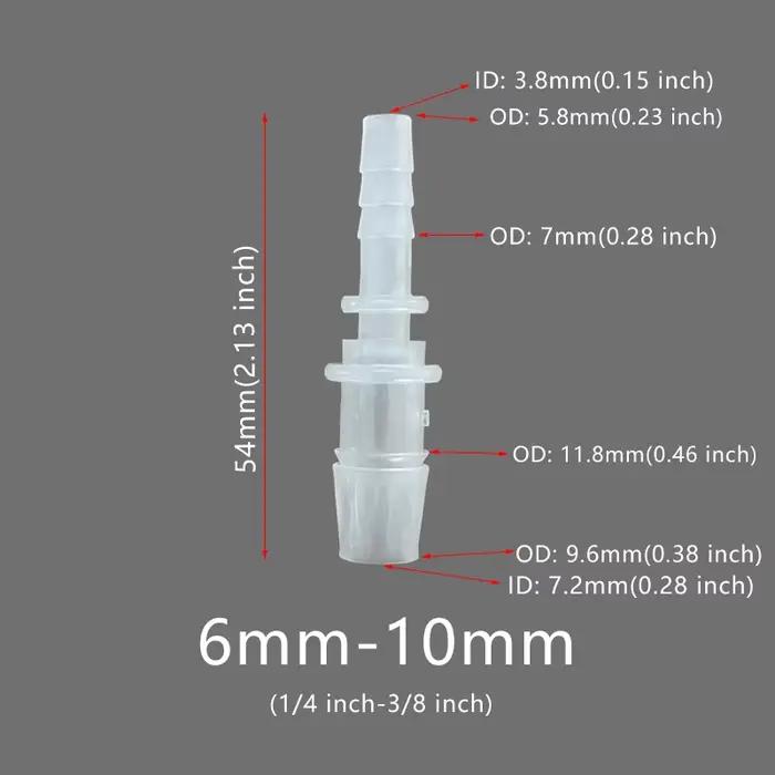 Connecteur de tuyau Flexible en plastique, réducteur de barbe, adaptateur de raccord, Joint d'épissu