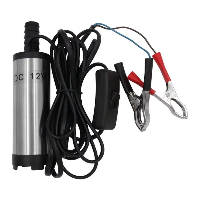 Pompe d'aspiration submersible 38 mm 12 V/24 V CC, pompe à diesel de type pince, petite pompe portab