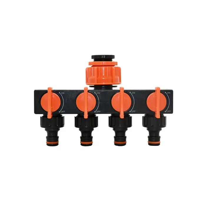 Séparateur de Valve 3/4 ", distributeur de connecteurs d'arrosage, séparateurs de tuyaux à 4 voies p