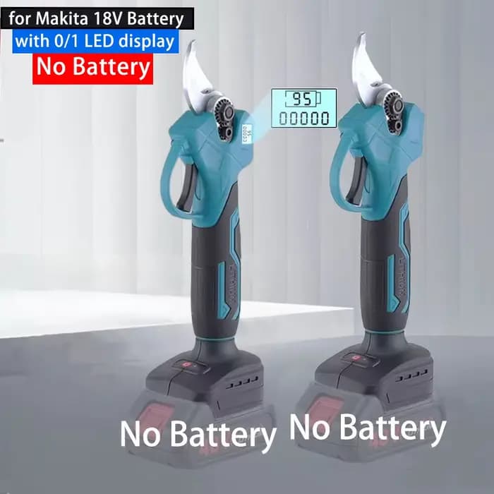 Makita – sécateur électrique sans balais, outil de jardin, avec affichage LED 0/1, ciseaux électriqu