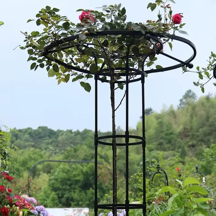Treillis de Jardin pour Plantes Grimpantes, Tour Parapluie, Support DIY pour Pots de Fleurs