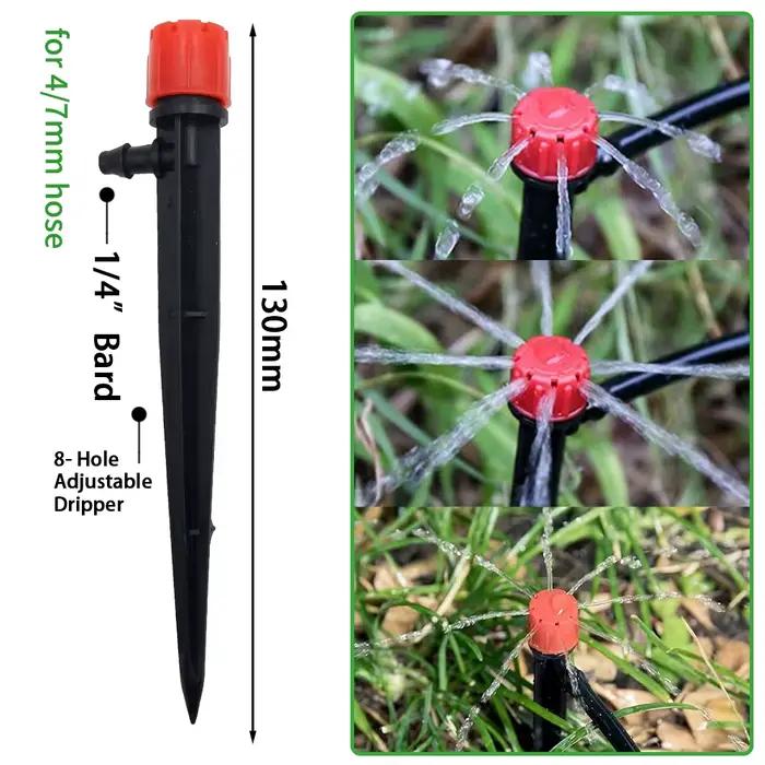 Kit de système d'arrosage automatique d'irrigation goutte-à-goutte de jardin, arroseur 1/4 ''13CM po