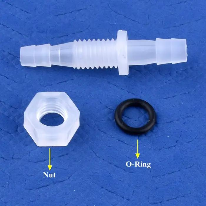 Connecteurs hexagonaux PP Pagoda Direct, 5 ~ 200 pièces, M6 ~ M10 à 3 ~ 8mm ​ Adaptateur de pompe à 