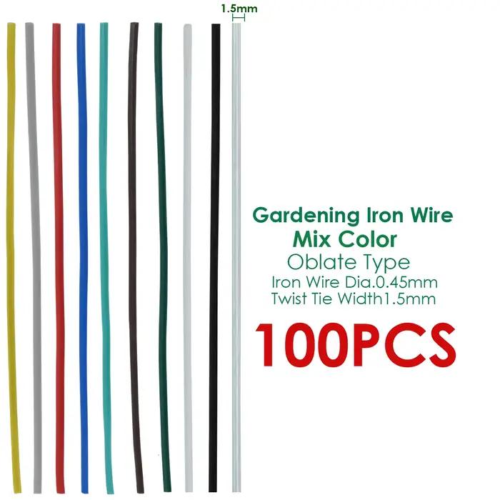100 pièces vert jardinage vigne plantes grimpantes lignes d'attache de câble supports de plantes piè