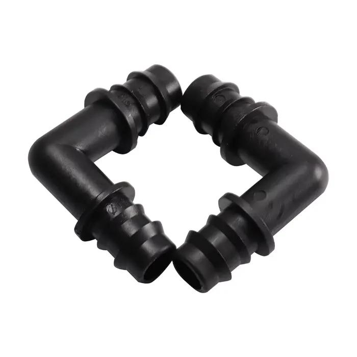 Connecteur coudé à 90 degrés pour Micro Irrigation, tube PE, raccord goutte à goutte pour arrosage d