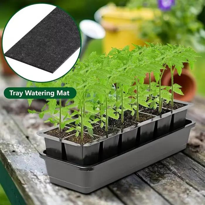 Tapis capillaire d'arrosage réutilisable, automatique, pour plantes, doublure de panier respirante p