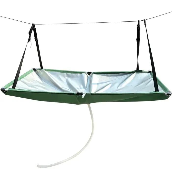 Collecteur d'eau de pluie pour jardin, tapis de récupération d'eau avec tuyau, filtre attrape-pluie 