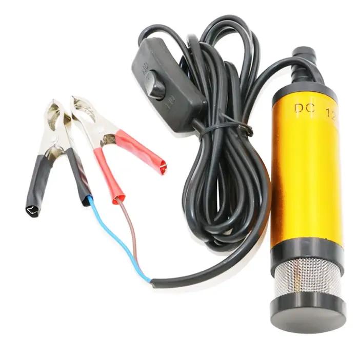 Mini pompe Submersible électrique Portable 12V Dc 38Mm pour pompes huile eau coque en alliage d'alum