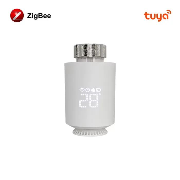AVATTO ZigBee Thermostat Radiateur Actuateur Intelligent TRV Vanne Thermostatique Contrôleur de Temp