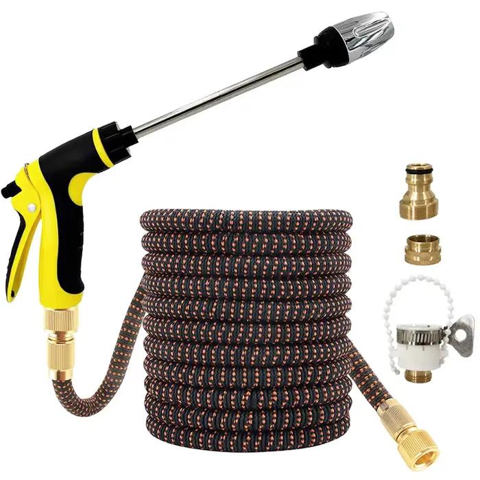 Tuyau magique extensible pour jardinage, pistolet à eau à longue portée, réglable, adapté aux tuyaux