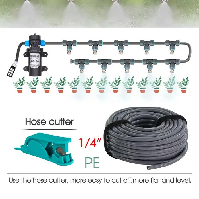 Kit de micro-d'argile pour plantes de serre de jardin, pompe auto-amorçante, insertion de rine, buse