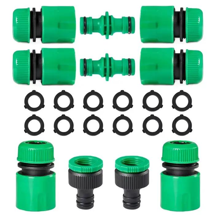 Tuyau d'arrosage de jardin, connecteur rapide ABS, extrémité de 1/2 pouces, Double raccord de tuyau 